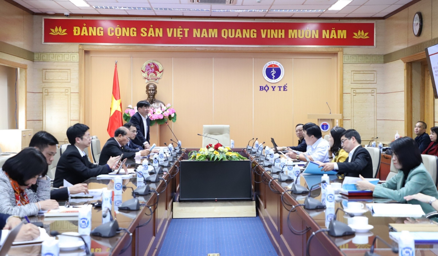 Cuộc họp chuyên đề cải cách hành chính năm 2022 tại Bộ Y tế (Ảnh: Trần Minh)